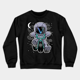 Astronaut Vechain Crypto VET Coin To The Moon Token Cryptocurrency Wallet Birthday Gift For Men Women Kids Crewneck Sweatshirt